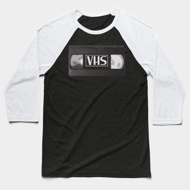 VHS Tape Baseball T-Shirt by schockgraphics